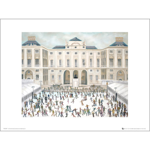 PDH01205 Pip Shuckburgh Ice Skating at Somerset House (40x50cm)