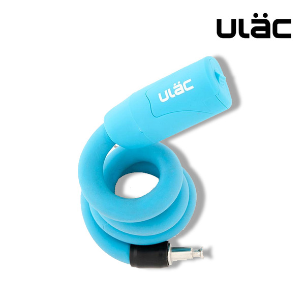 ULac 실리콘메모리락 자전거 자물쇠 (열쇠형 블루)