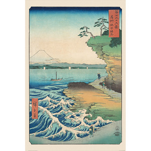 PP34655 히로시게 - 호다 해안 (61x91) 포스터